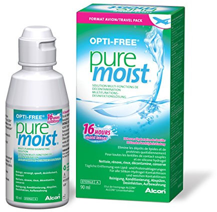 OPTI-FREE PureMoist – Pflegemittel für Kontaktlinsen – Format Reise 90 ml