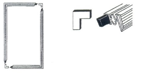 Türdichtung Set für Kühlschrank, 1300 x 700 mm