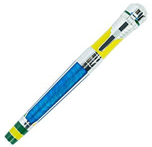 Montegrappa Pelé Heritage Füller,925 Silber Akzenten, Limitierte Edition - M