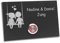 Edelstahl Klingelplatte London 008 Anthrazit Pulverbeschichtet mit Motiv Schaukel 120 X 80 X 3 mm V2A Edelstahl Gravur LED Taster (rot) Edelstahlklingel Haustürklingel Klingel Türklingel Klingelschild