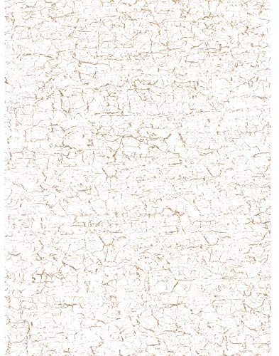 Décopatch Papier No. 444 Packung mit 20 Blätter (395 x 298 mm, ideal für Ihre Papmachés) weiß, craquelé