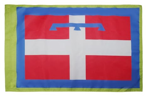 AZ FLAG Bandiera Piemonte 150x90 cm Piemontese Poliestere 100D Asola | Uso interno ed esterno bandiera decorativa doppie cuciture e bordi rinforzati con guaina per asta