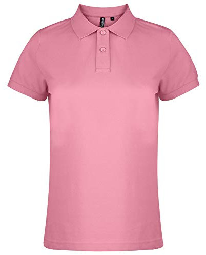 Asquith & Fox Women's Polo Shirt, Pink (Pink Carnation 000), 12 (Size:Medium)