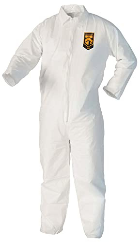 KleenGuard™ A40 Liquid & Particle Protection Coveralls (37685), White, Large