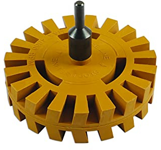 PowerTec 92429 Fluted Stripe Off Disc with Adaptor
