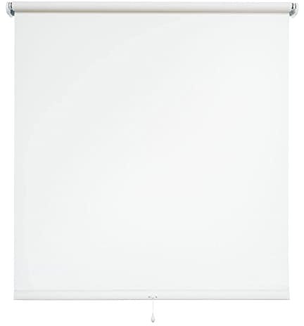 Springrollo Schnapprollo Rollo Weiß Breite 60-200 cm Länge 180 cm Blickdicht Blickschutz (90 x 180 cm)