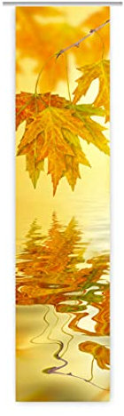 gardinen-for-life Schiebevorhang 300 cm Goldener Herbst/Schiebegardine/Flächenvorhang Größe 60x300 cm mit Technik Paket