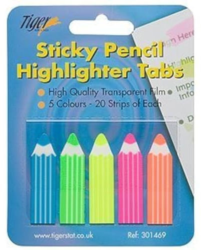 Sticky Bleistift Highlight Tabs Index Flaggen (Sticky Pencil Highlight Tabs Index Flags)