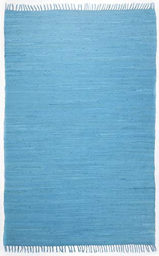 Theko Happy Cotton Teppich 100% Baumwolle 720_Turquoise Rechteckig 60x120 cm