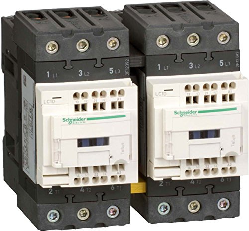 Schneider LC2D50A3MD Wendeschützkombination, 3P+1S+1Ö, 22kW/400V/AC3 50A, Spule 220V DC