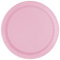 Unique Party - Platos de Papel - 21.9 cm - Rosa Claro - Paquete de 16 (30879)