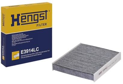 HENGST - Innenraumfilter E3914LC - Luftfilter für den Innenraum mit Aktivkohle - Filtert Staub, Pollen & Gerüche für Allergiker - Für saubere Frischluft im KFZ - Automotive Zubehör