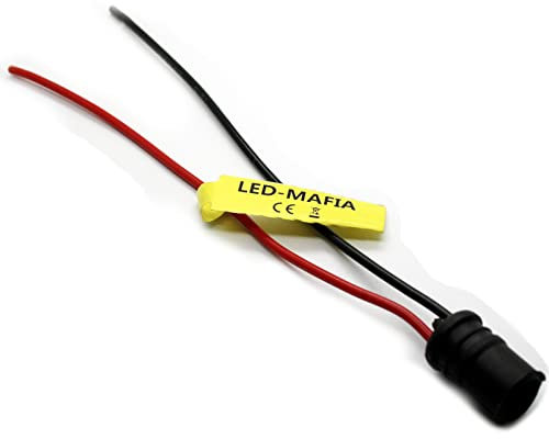 LED-Mafia 1X T10 W5W W1,2W Standlicht Fassung Stecksockel Sockel Lampenfassung Soffitten (T10)