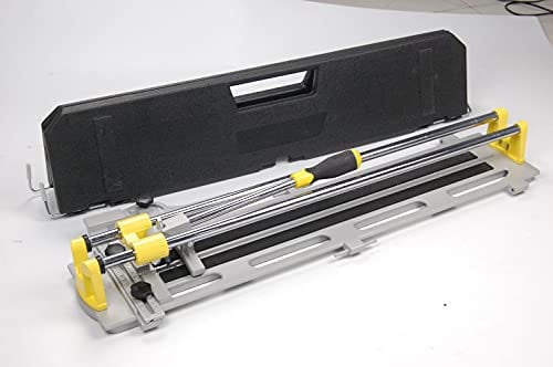 Plasplugs Portable 600mm Manual Tile Cutter, with unique support panels that turn into a carry case