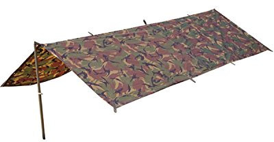Kombat UK Kampf Survival Basha Tarp Shelter Shooting Kadets Camping mit Stangen