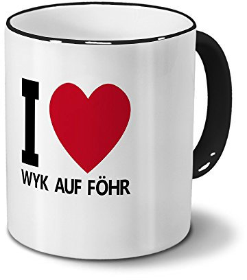 digital print Städtetasse Wyk auf Föhr - Design I Love Wyk auf Föhr