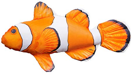 GABY Fish Pillows Dekoratives Kissen in Form eines echten Fisches, Mini Stachel-Anemonenfisch