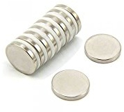 N35 Neodymium Magnet for Arts, Crafts, Model Making, DIY, Hobbies and Packaging - 20mm dia x 3mm thick - 3.6kg Pull - Pack of 4