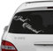 Slaf Ltd. (30x10 cm) Just Married Vinyl Car Decal Design/Wedding Cling Banner Decoration Quote Sticker/Decals Back Car Window Mirror + Free Random Decal Gift