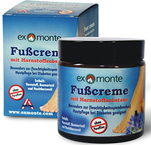 Original exmonte Fußcreme mit Harnstoffsubstanz, 100ml