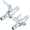 sourcing map 2Stk. Hebel Ventil Luftstromregelventil Aquarien Luftpumpenzubehör Edelstahl Single Weg Aquarium Kontrolle 30 x 21 x 8mm