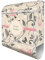 banjado® Design Briefkasten personalisiert mit WT Erwachen 38,5x46,5x13cm & 2 Schlüssel - Briefkasten Stahl weiß mit Zeitungsfach pulverbeschichtet - Postkasten A4 Einwurf inkl. Montagematerial