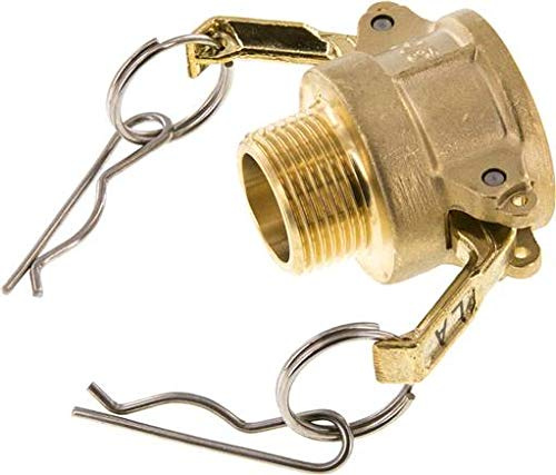 Kamlock-Kupplung (B) R 3/4(AG), Messing Werkstoff:Messing Gewinde:R 3/4 DN:20 (3/4) mm PN:18bar