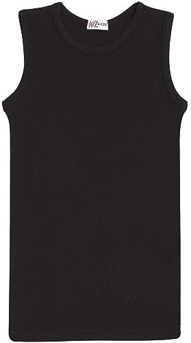 A2Z 4 Kids Boys Sleeveless Vest Lightweight Breathable Running Tank Top for Summer Soft Comfortable - Vest Black 7-8