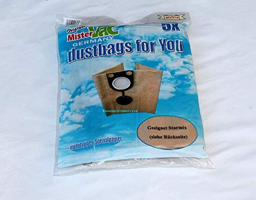 5 STAUBSAUGERBEUTEL Paperbags FILTERBEUTEL passend für Eibenstock DSS 35M iP,DSS 25A,DSS 25M