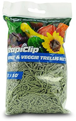 Luster Leaf 869 Vine and Veggie Trellis Net, Green, 5-Feet by 30-Feet