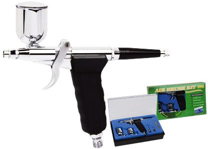 Airbrush Fengda BD-116 Aérographe portatif en Plastique Jaune 0,3 mm avec buse