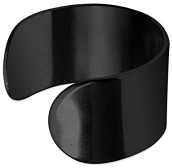 Soul-Cats 1 Stk. schöne Ohrklemme Ear cuff Ohrringe Ohrstecker, Farbe: Schwarz