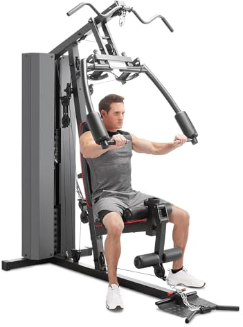 Marcy Multifunctional Workout Station 100lbs to 200lbs Stack Home Gym for Weightlifting and Bodybuilding