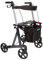 Leichtgewicht Aluminium XL Rollator Buffalo, faltbar, Nutzergewicht bis 200kg, Einkaufstasche, Rückengurt und Stockhalter, Gewicht 7,9kg + 0,4kg Tasche