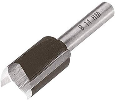 wolfcraft 3826000 HM-Nutfräser, 6 mm Schaft Ø 10 x 20