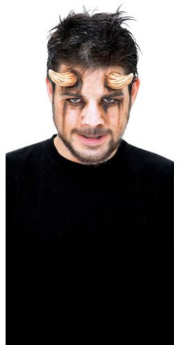 Demon Horns (Brown) Prosthetic Accessory