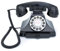 GPO 1929 S Classic Carrington Retro Drucktasten-Telefon 20er Jahre Design mit ausziehbarer Schublade - Schwarz