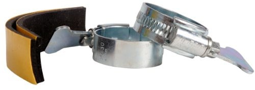 HOZELOCK - Zinc Butterfly Clamps ø 25 mm (1) : Galvanised Hose Clamps, Adjustable Wing for Easy Use, Sponge Strips for Extra Grip: X2 Pieces [1710B0000]