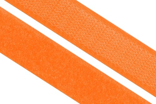 dalipo 17003 - Klettband zum annähen, 20mm, neonfarben, neon-orange