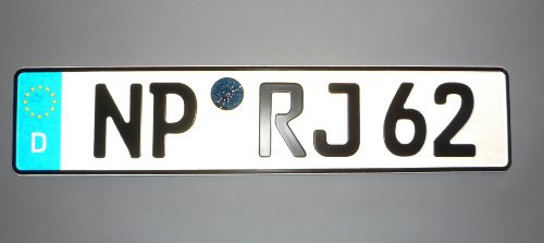 Euro KFZ-Kennzeichen 520x110