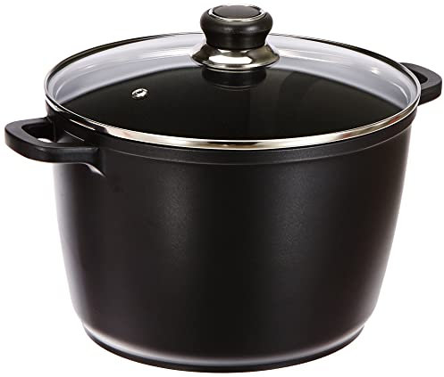 Karl Krüger 81195D Universaltopf Delta mit Glasdeckel, Schwarz, 24cm, 6.1L