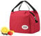 AOSBOS Kleine Kühltasche für unterwegs Lunchtasche Faltbar Lunchbag Kühltaschen Lunch Bag Damen Picknicktasche Mini Kühlbox Lunch Tasche Isoliertasche Thermotasche Reißverschluss 8,5L Punkt Rot