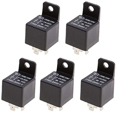 Mintice 5 X 12V 40A 5 broches SPDT Relais de voiture changement de Décapsuleur No voiture moto Camion Puissance pompe électrique