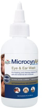 Microcyn AH Augen- & Ohrenspülung, Reinigung & Wundpflege für Haustiere, 89 ml