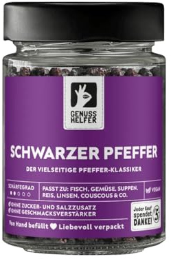 Bremer Gewürzhandel schwarzer Pfeffer, ganz, 90g im Glas
