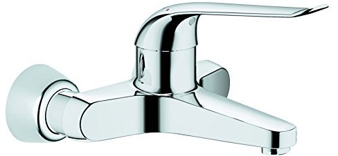 GROHE Euroeco Waschtisch-Einhebelmischer für Wandmontage, 170 mm verchromt 32778000