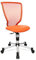 Topstar 71487S14 Titan Junior, Schreibtischstuhl, Kinderdrehstuhl, Jugenddrehstuhl, Netzrückenlehne und Bezugsstoff orange, 40 x 44 x 98 cm