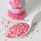 Décoration alimentaire billes en sucre rose et blanche 80 g