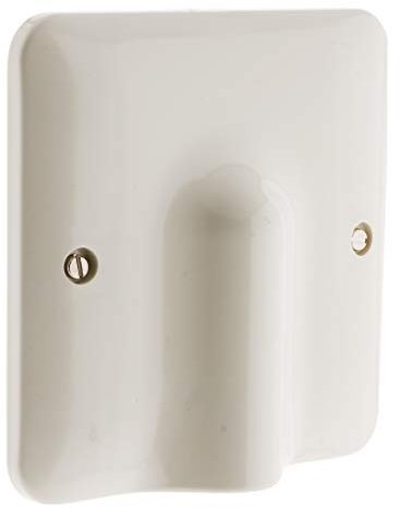 Zenitech - Cable outlet plate 32A with cable clamp - Screw mounting - External dimensions 100 x 100 mm - Impact resistant material - White - 100 mm