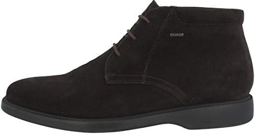 Geox U Brayden 2fit ABX D, Stivali Boots Uomo, Marrone Coffee, 45 EU